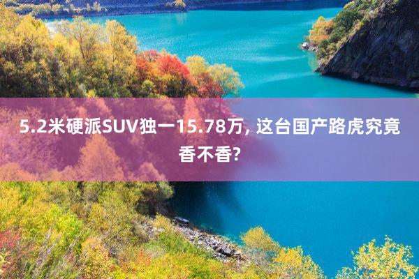 5.2米硬派SUV独一15.78万, 这台国产路虎究竟香不香?